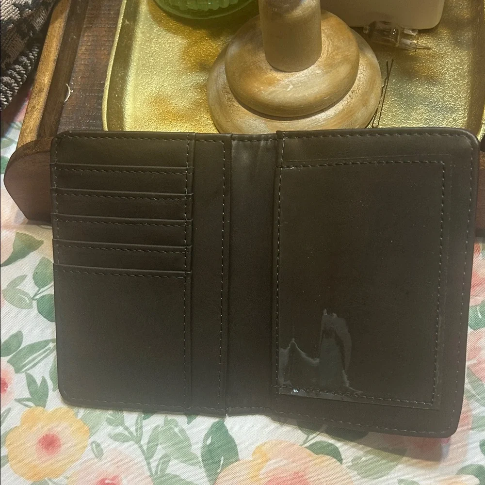 💥2/$10 Sleek Brown vinyl travel passport Wallet